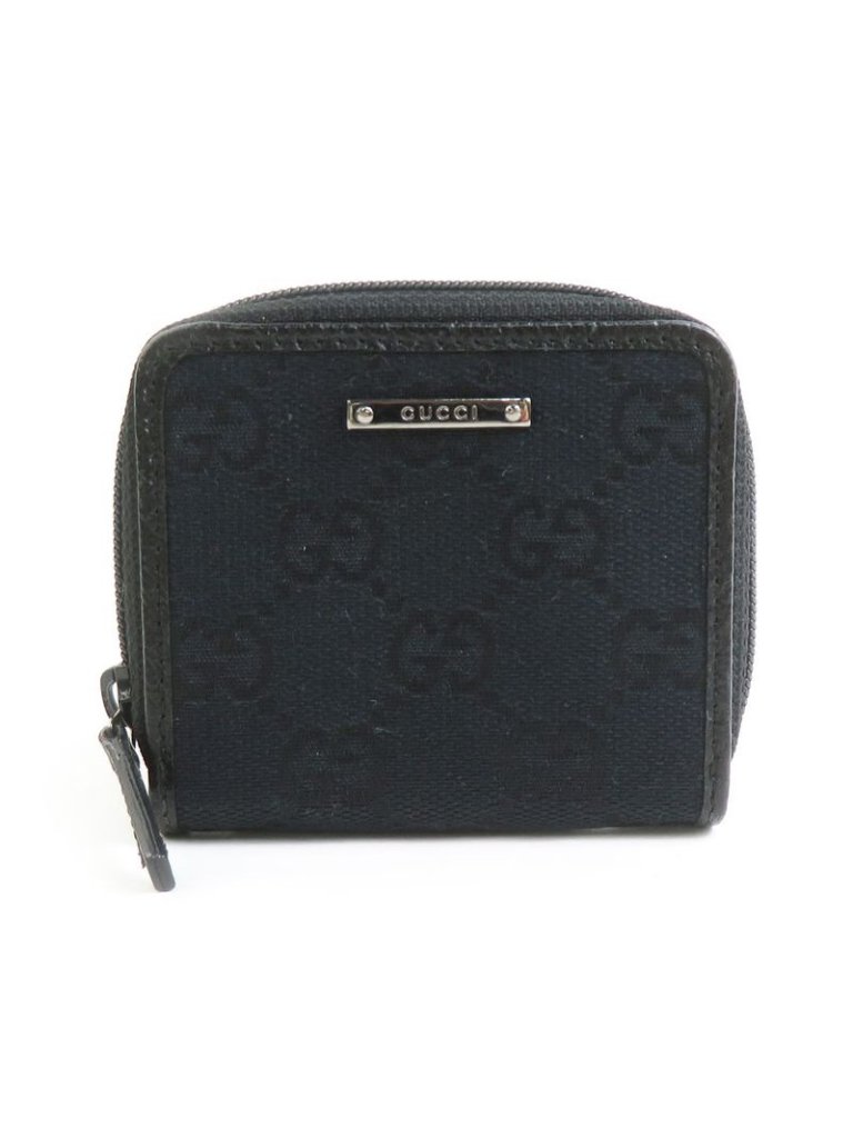 Gucci Coin Case Leather Canvas